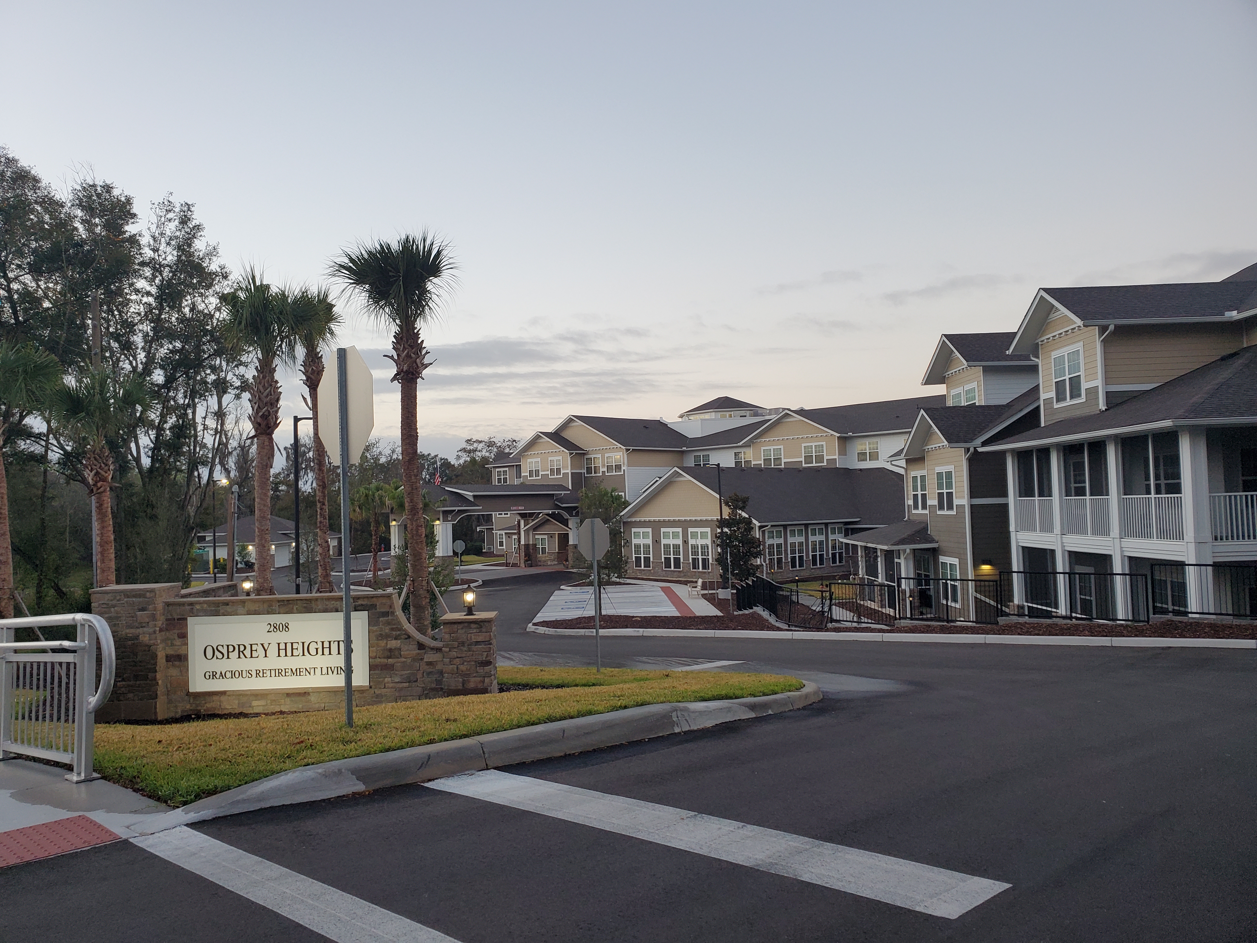 Osprey Heights gracious retirement living senior housing campus completed