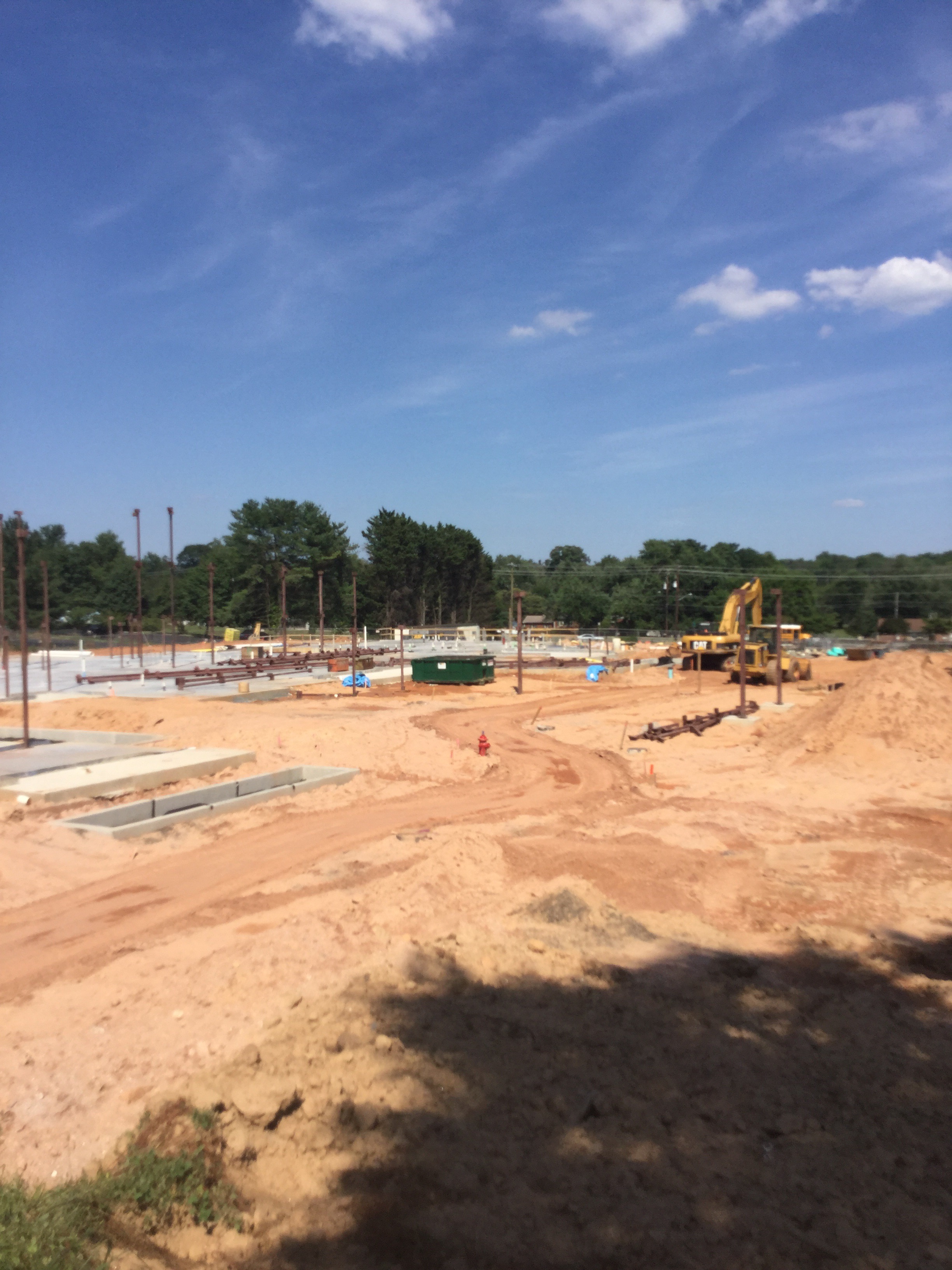 Wilshire Estates Silver Spring Maryland senior housing early construction phase